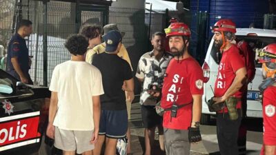 Muğla’nın Bodrum ilçesindeki Akvaryum Koyu’ndan dönerken yolu kaybeden ve sarp