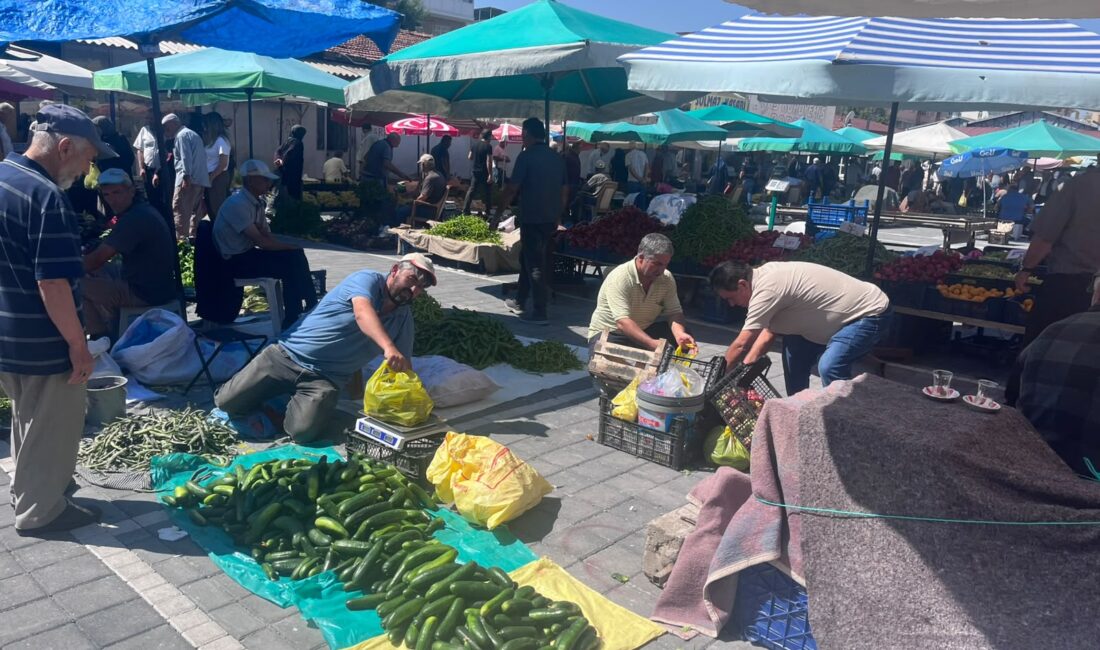 Yozgat’ın Yerköy ilçesinde kurulan geleneksel Çarşamba Pazarı, yaz sezonunun gelmesiyle
