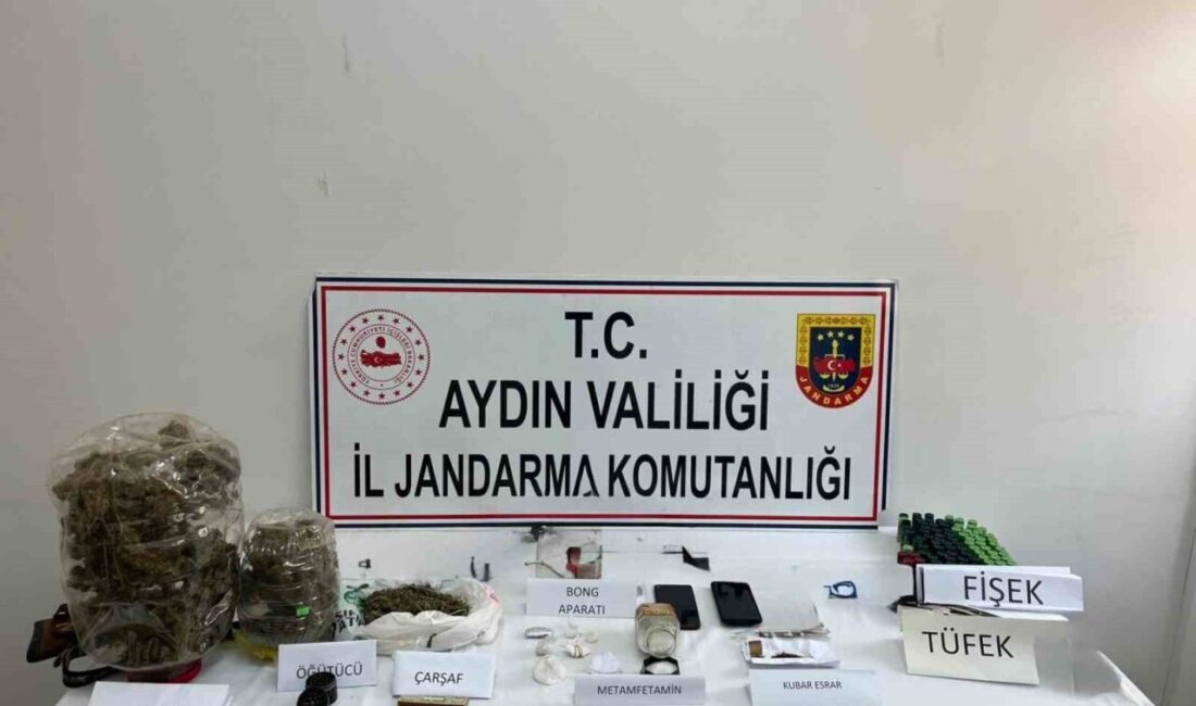 Kuşadası ilçesinde eş zamanlı düzenlenen uyuşturucu operasyonunda 11 adreste gerçekleştirilen