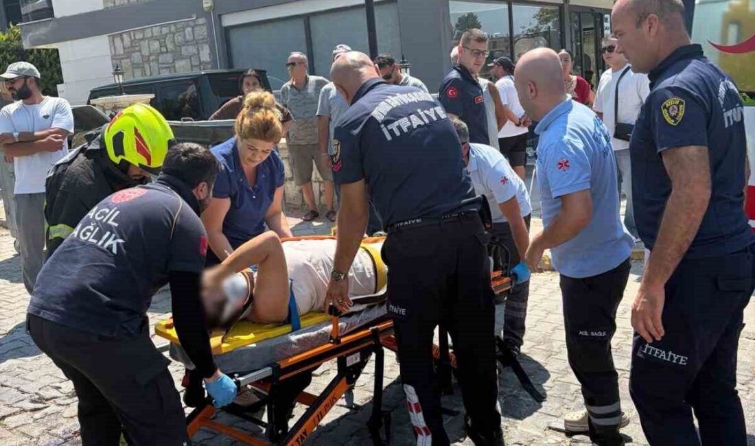 Kuşadası ilçesinde meydana gelen trafik kazasında, iki araç çarpıştı. Çarpışmanın