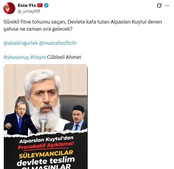 Adana’da gerçekleştirilen terör operasyonunda Furkan Vakfı’nın Kurucu Başkanı Alparslan Kuytul