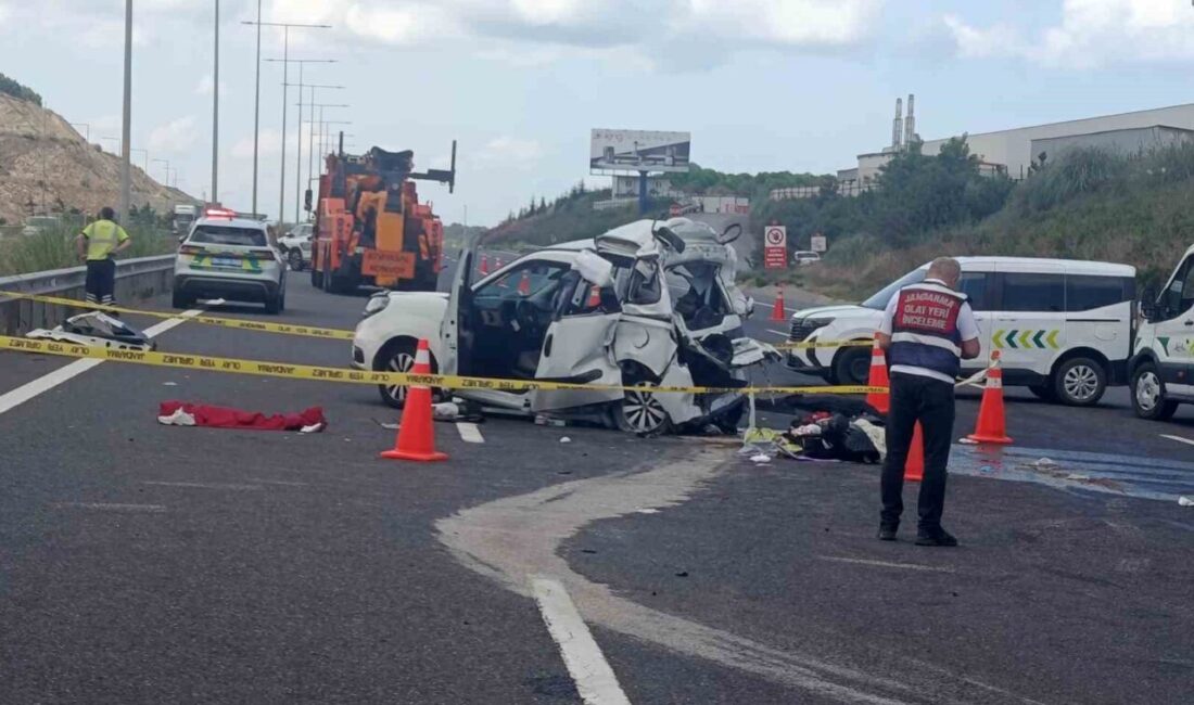 İstanbul Sarıyer’de Kuzey Marmara Otoyolu’nda meydana gelen trafik kazasında, bir