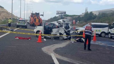 İstanbul Sarıyer’de Kuzey Marmara Otoyolu’nda meydana gelen trafik kazasında, bir