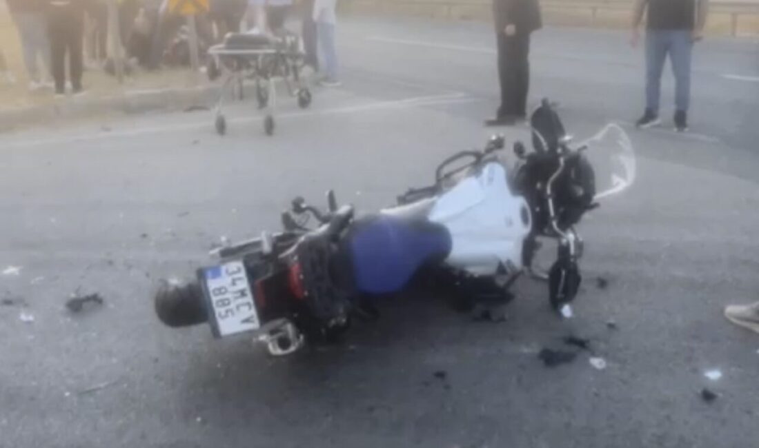 Lüleburgaz ilçesinde meydana gelen trafik kazasında bir motosiklet sürücüsü ağır
