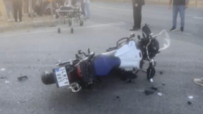 Lüleburgaz ilçesinde meydana gelen trafik kazasında bir motosiklet sürücüsü ağır