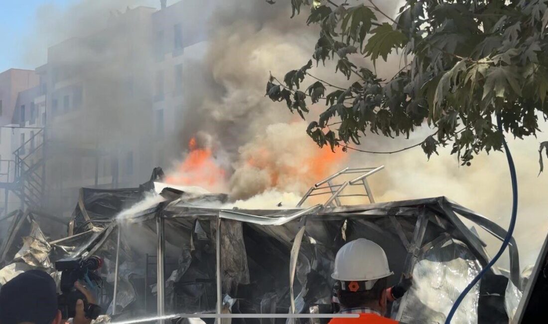 Malatya’nın Battalgazi ilçesinde bulunan Fuzulü Caddesi’ndeki konteyner kentte büyük çaplı