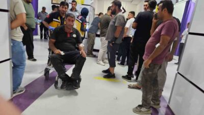 Darende ilçesine bağlı Yeşiltaş Mahallesi’nde meydana gelen yangında dumandan etkilenen