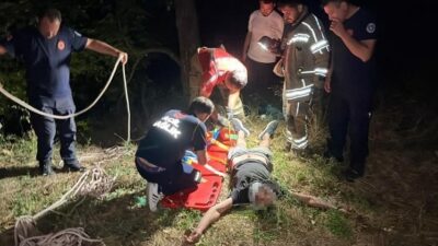 Bursa’da, alkollü bir sürücü, manevra yaparken kontrolü kaybederek aracıyla 50