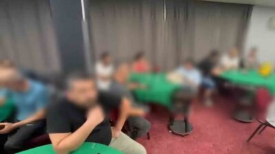 Manisa’da, bir düğün salonunun ruhsatlı işletme sahibi tarafından kumarhane olarak