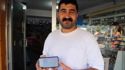 Sivas’ta bir bakkalın önünden gece saatlerinde bir kişi tarafından çalınan
