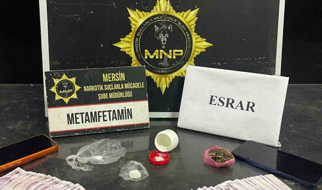Mersin’de uyuşturucu ticareti yaptıkları tespit edilen şüphelilere yönelik gerçekleştirilen operasyonlarda