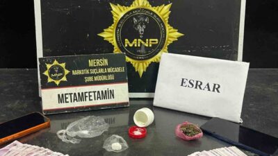 Mersin’de uyuşturucu ticareti yaptıkları tespit edilen şüphelilere yönelik gerçekleştirilen operasyonlarda
