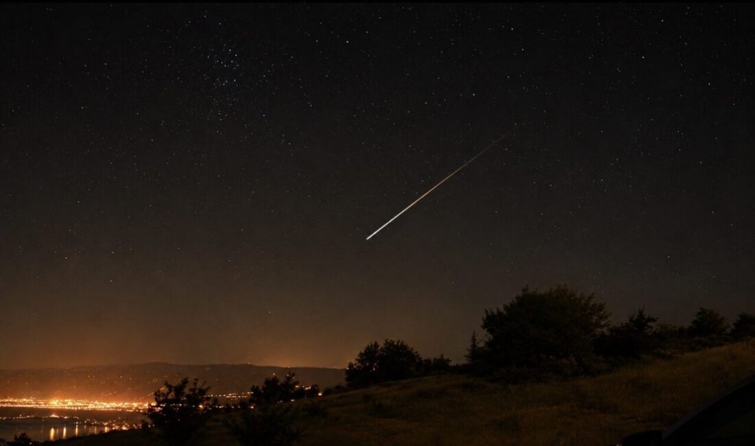 Elazığ semalarında halk arasında “yıldız kayması” olarak bilinen Perseid meteor