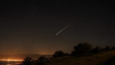 Elazığ semalarında halk arasında “yıldız kayması” olarak bilinen Perseid meteor