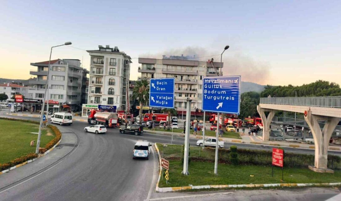 Muğla’nın Milas ilçesinde, Beçin Mahallesi’nde bulunan 5 katlı bir binanın