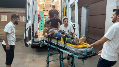 Adıyaman’da meydana gelen trafik kazasında, bir motosikletle bir otomobil çarpıştı