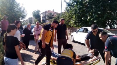 Tekirdağ’ın Muratlı ilçesinde bir motosiklet sürücüsü trafik kazasında yaralandı. Kaza,