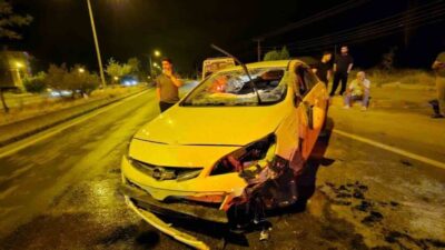 Muş-Bitlis karayolunda bir otomobilin sürücüsünün kontrolünü kaybetmesi sonucu meydana gelen