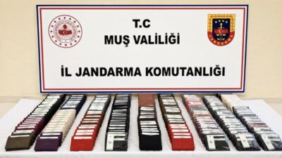 Muş’ta jandarma ekipleri tarafından sahte ve taklit ürün ile bandrolsüz