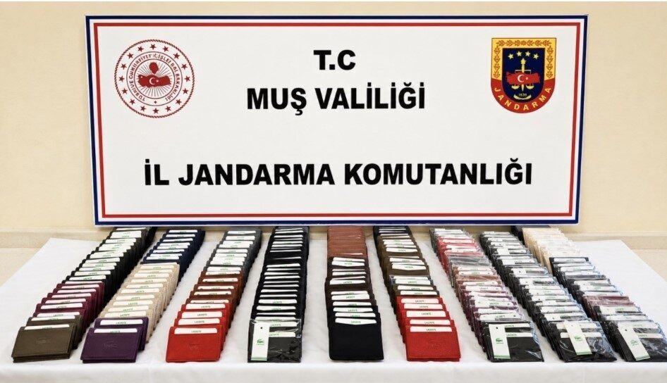 Muş’ta jandarma ekipleri tarafından sahte ve taklit ürün ile bandrolsüz