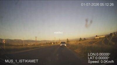 Muş-Varto Devlet Kara Yolu’nda sabahın erken saatlerinde tek yönlü yolda
