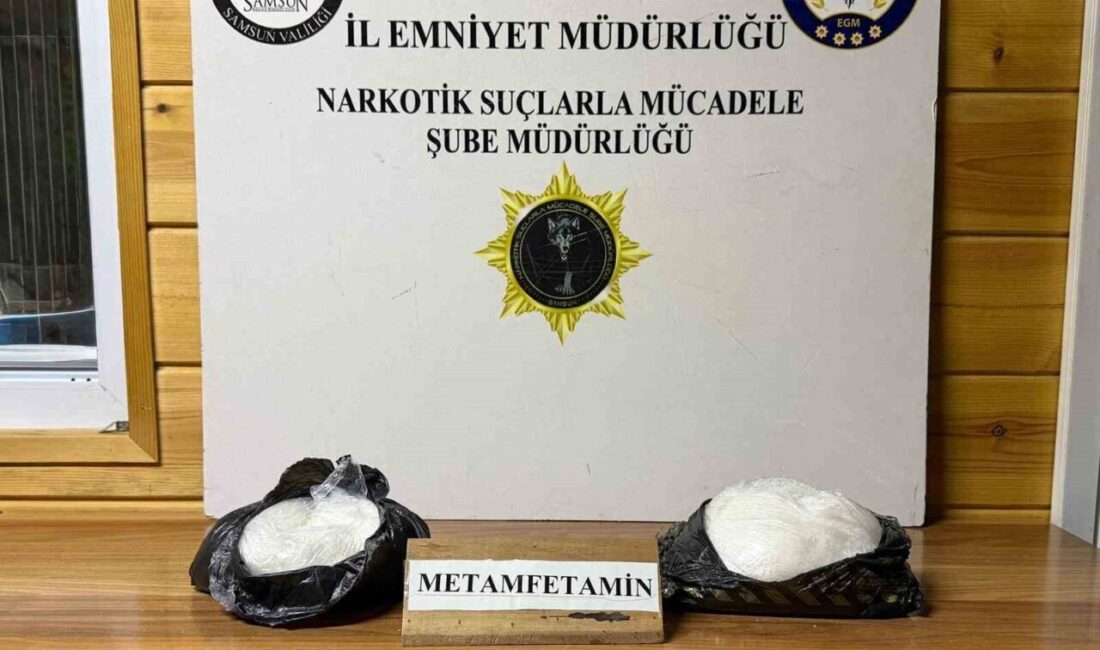 Havza ilçesinde gerçekleştirilen bir uyuşturucu operasyonunda, polis ekipleri narkotik dedektör