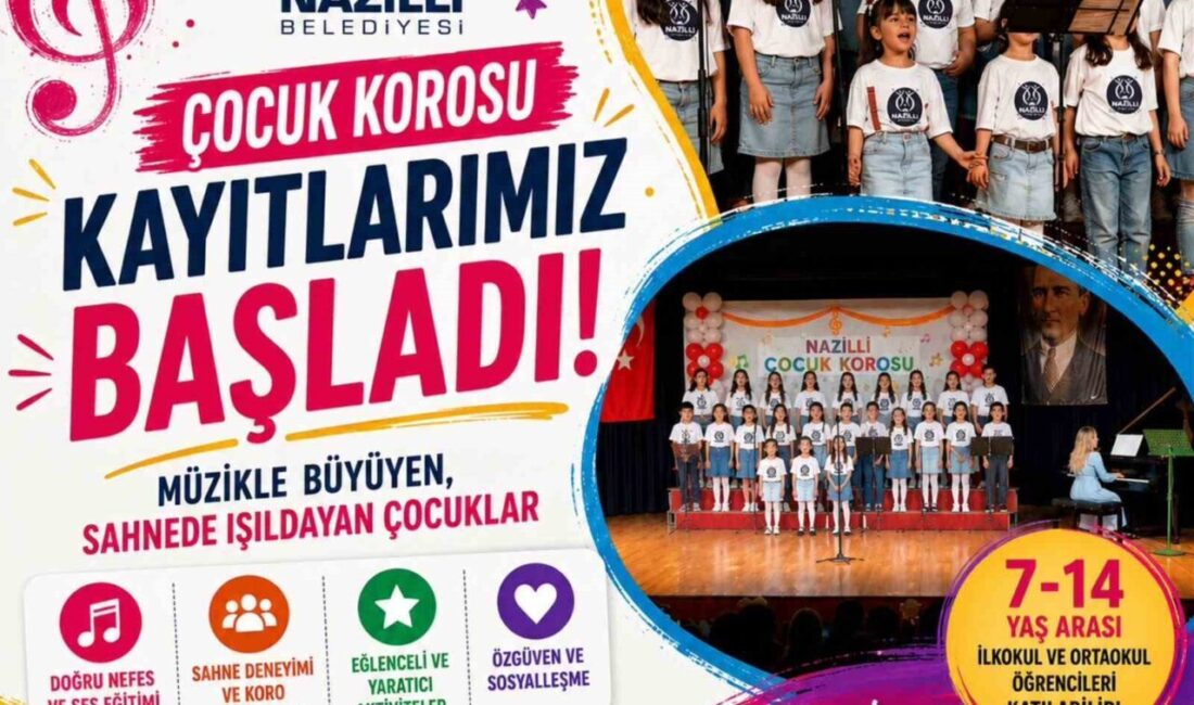 Nazilli Belediyesi, çocukların müzikle buluşarak yeteneklerini keşfetmelerine ve sosyal gelişimlerine