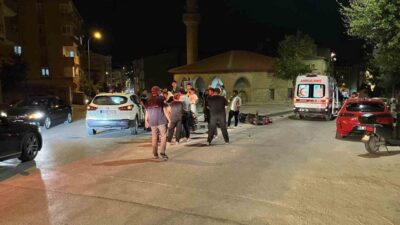 Niğde’de elektrikli bir motosikletle bir otomobilin çarpışması sonucunda motosiklet sürücüsü