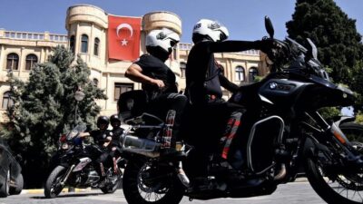 Mardin İl Emniyet Müdürlüğü, Nusaybin ilçesinde faaliyet gösteren motosikletli polis