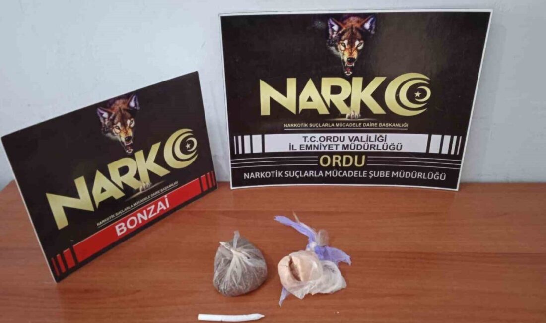 Ordu’da polis ekipleri tarafından yürütülen uyuşturucu operasyonları kapsamında şüpheli tutuklandı.