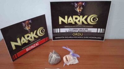 Ordu’da polis ekipleri tarafından yürütülen uyuşturucu operasyonları sonucunda gözaltına alınan