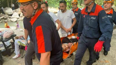 Bursa’nın Nilüfer ilçesinde, ormanlık alanda yürüyüş yapmakta olan bir kişi,