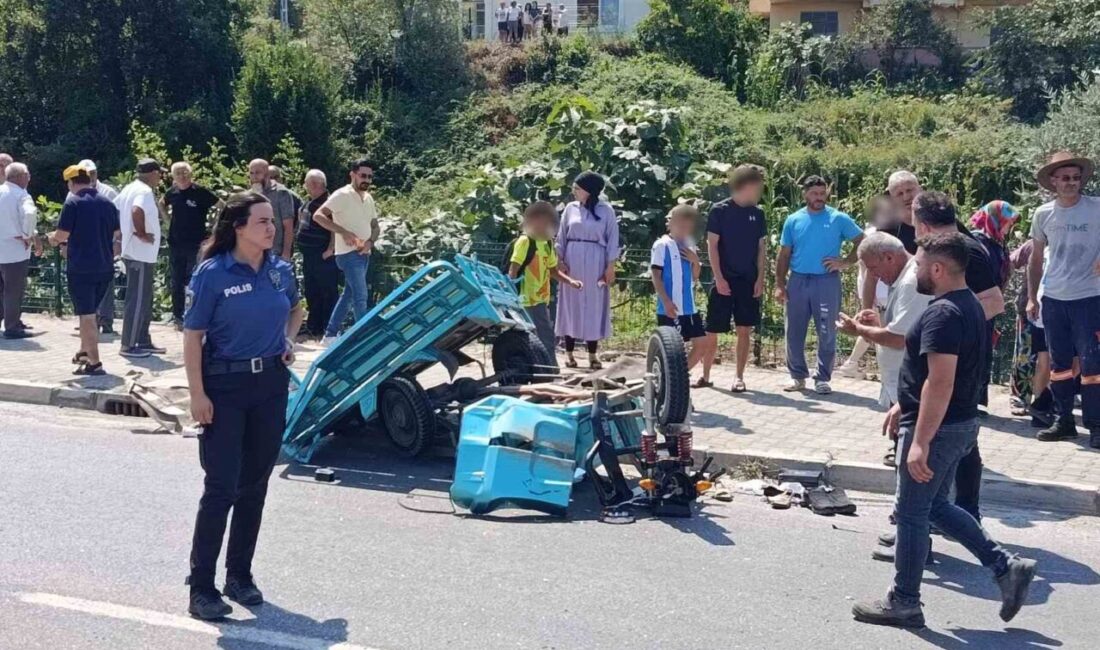 Samsun’un Yakakent ilçesinde otomobil ile tarım aracı patpatın çarpışması sonucu