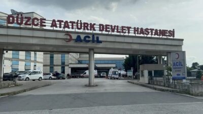 Düzce’de meydana gelen trafik kazasında, seyir halindeki bir kamyona arkadan