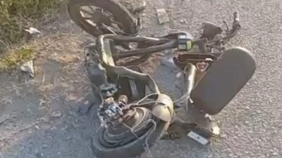 Samsun’un Çarşamba ilçesinde, bir otomobilin çarpması sonucu elektrikli bisiklet sürücüsü
