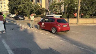 Edirne’de meydana gelen trafik kazasında, motosikletle çarpışan ve ardından başka