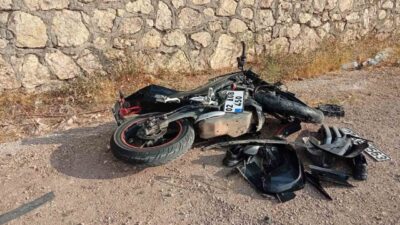 Adıyaman’ın Gölbaşı ilçesinde meydana gelen bir trafik kazasında motosiklet ile