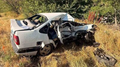 Afyonkarahisar’da meydana gelen trafik kazasında 1 kişi hayatını kaybetti ve