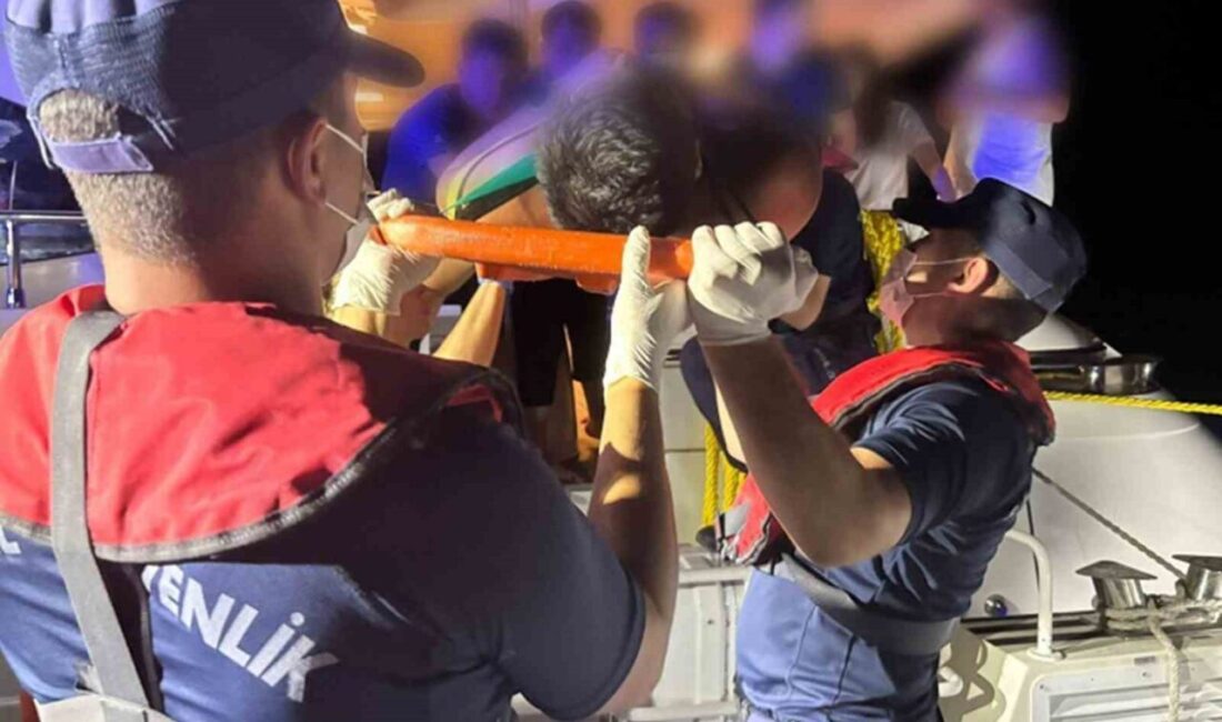 Muğla’nın Dalaman ilçesi açıklarında seyreden özel bir teknedeki bir kişi