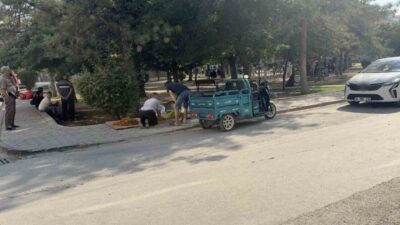 Eskişehir’de bir parkta oturan bir kişi, kimliği belirsiz bir saldırganın