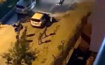 Elazığ’da dün gece meydana gelen olayda, Doğukent Mahallesi’nde seyir halindeki