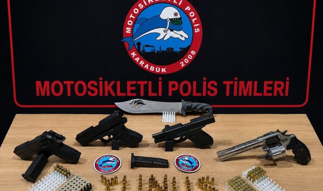 Karabük’te polis ekipleri tarafından şüphe üzerine durdurulan bir araçta yapılan