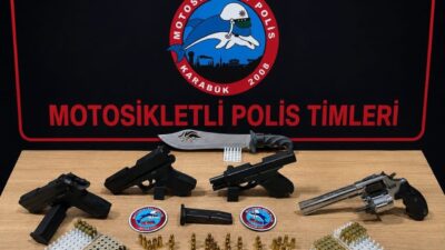 Karabük’te polis ekipleri tarafından şüphe üzerine durdurulan bir araçta yapılan