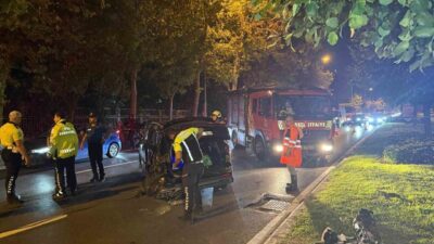 Bakırköy sahil yolu Zeytinburnu istikametinde meydana gelen bir trafik kazasında,