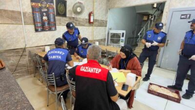 Şahinbey Belediyesi Zabıta Müdürlüğü ekipleri, Tarım ve Orman Müdürlüğü ile