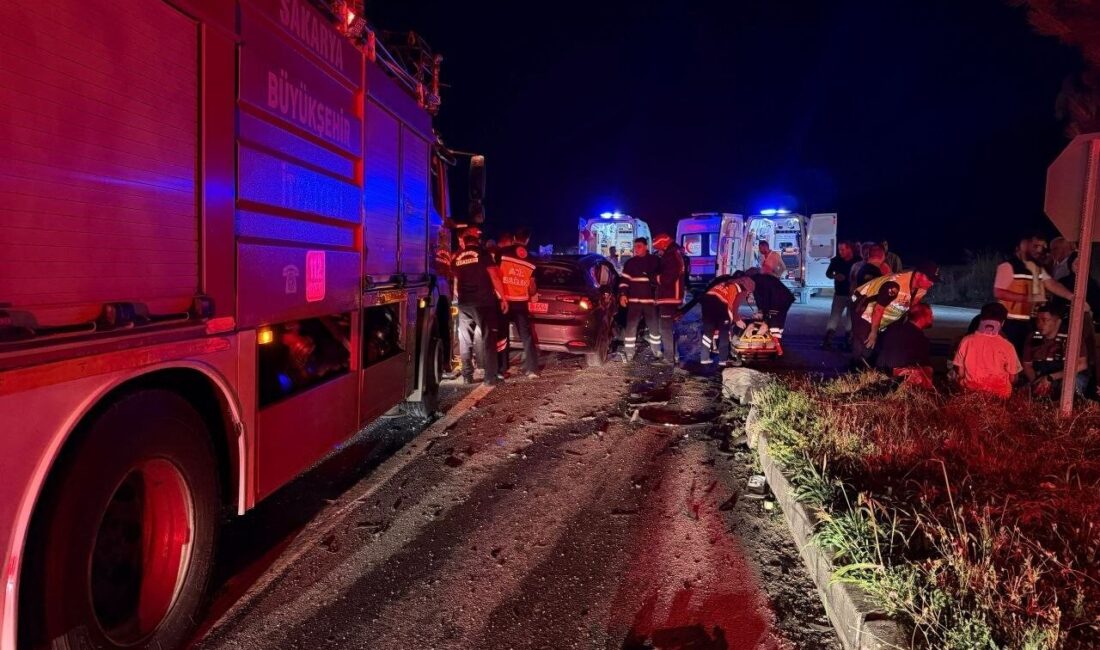 Sakarya’nın Karasu ilçesinde gece geç saatlerde meydana gelen trafik kazasında,