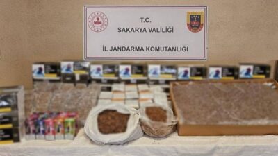 Sakarya’nın Serdivan ilçesinde jandarma ekipleri tarafından kaçakçılıkla mücadele kapsamında düzenlenen