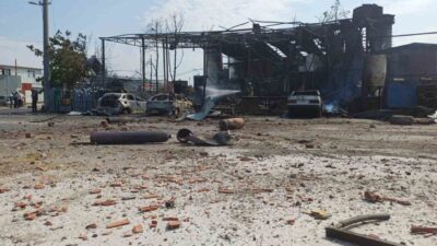 Manisa’nın Salihli ilçesinde bulunan bir gaz dolum tesisinde meydana gelen