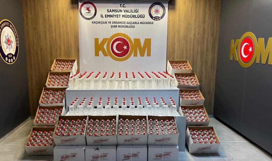 Samsun’da gerçekleştirilen bir operasyonda, polis ekipleri tarafından kaçakçılığın engellenmesi amacıyla
