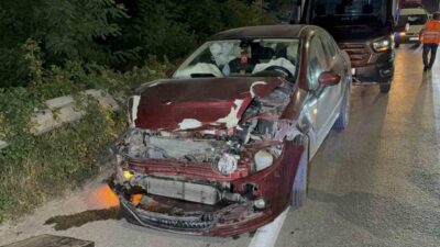 Samsun’un Atakum ilçesinde meydana gelen zincirleme trafik kazasında 4 araç